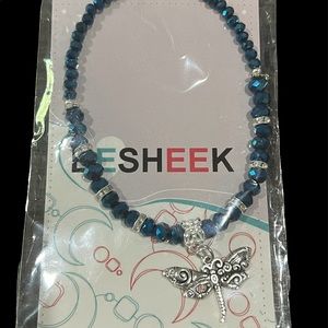 NEW Besheek Dragonfly Charm Anklet